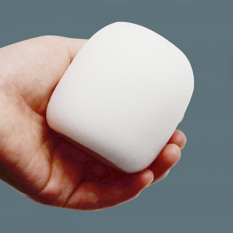 Fielect فيلكت 2 قطع غطاء ميكروفون إسفنجي ميكروفون يدوي واقي من الرياح فلتر إسفنجي أبيض للبث في KTV - Image 4